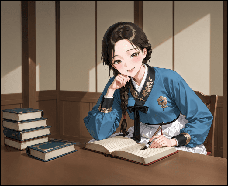 지켜보는 소녀